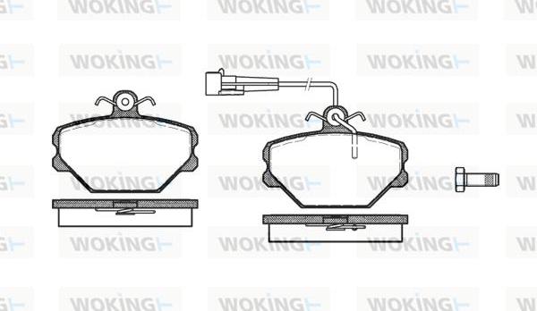 Woking P3643.02 - Bremžu uzliku kompl., Disku bremzes ps1.lv