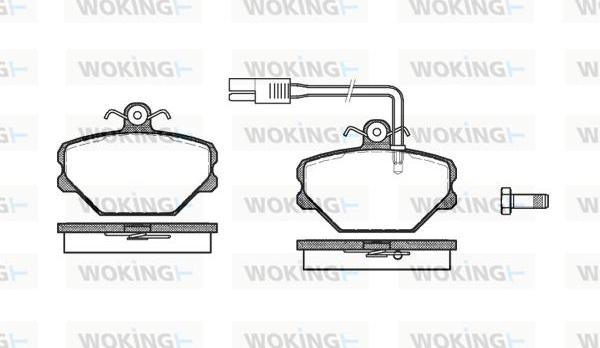 Woking P3643.12 - Bremžu uzliku kompl., Disku bremzes ps1.lv