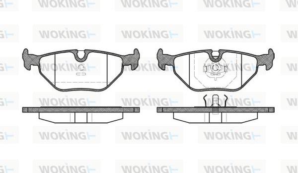 Woking P3653.00 - Bremžu uzliku kompl., Disku bremzes ps1.lv