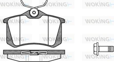 Woking P3633.92 - Bremžu uzliku kompl., Disku bremzes ps1.lv