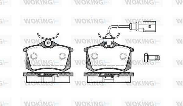 Woking P3633.51 - Bremžu uzliku kompl., Disku bremzes ps1.lv