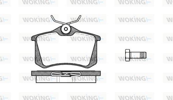 Woking P3633.10 - Bremžu uzliku kompl., Disku bremzes ps1.lv