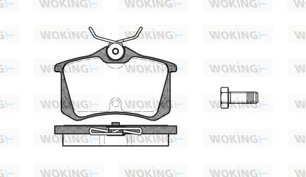 Woking P3633.20 - Bremžu uzliku kompl., Disku bremzes ps1.lv