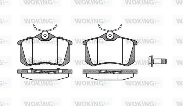 Woking P3633.74 - Bremžu uzliku kompl., Disku bremzes ps1.lv