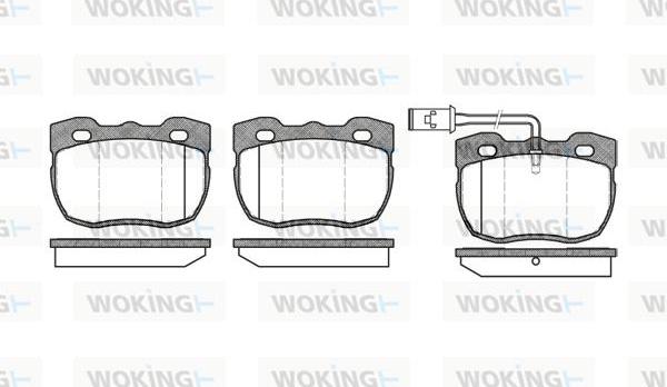 Woking P3673.11 - Bremžu uzliku kompl., Disku bremzes ps1.lv