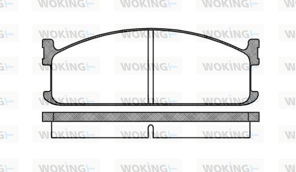 Woking P3043.00 - Bremžu uzliku kompl., Disku bremzes ps1.lv