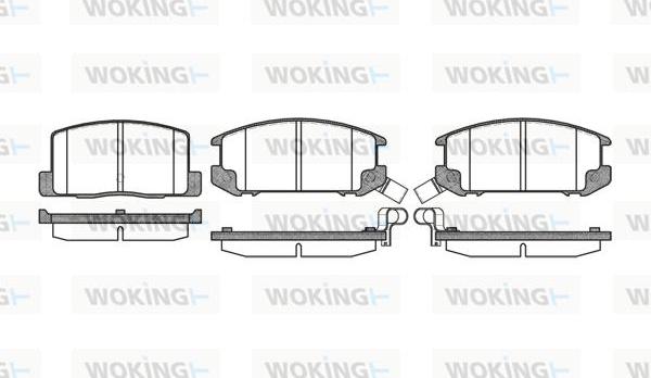 Woking P3013.12 - Bremžu uzliku kompl., Disku bremzes ps1.lv