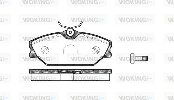 Woking P3083.00 - Bremžu uzliku kompl., Disku bremzes ps1.lv