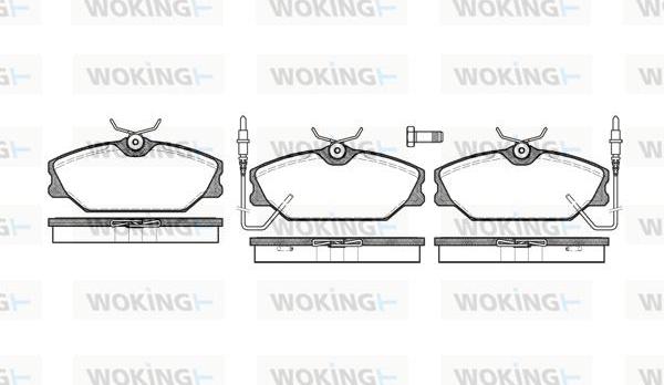 Woking P3083.02 - Bremžu uzliku kompl., Disku bremzes ps1.lv