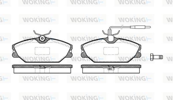 Woking P3083.12 - Bremžu uzliku kompl., Disku bremzes ps1.lv