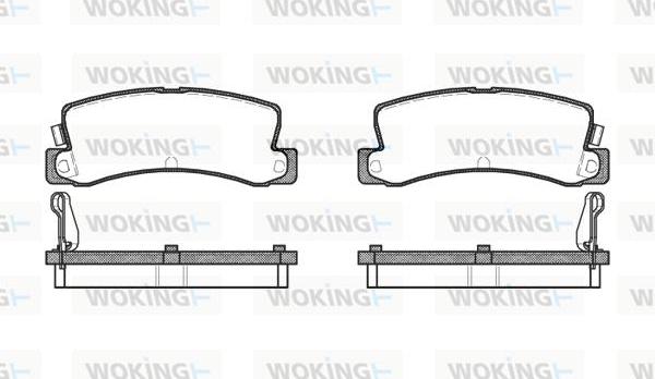 Woking P3143.04 - Bremžu uzliku kompl., Disku bremzes ps1.lv