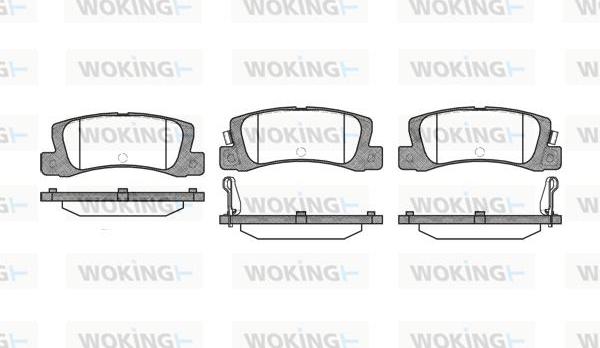 Woking P3143.02 - Bremžu uzliku kompl., Disku bremzes ps1.lv