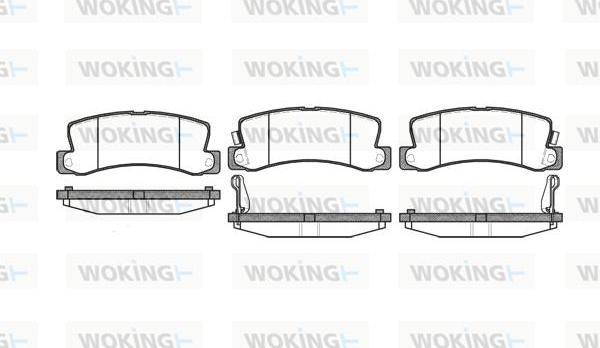 Woking P3143.22 - Bremžu uzliku kompl., Disku bremzes ps1.lv