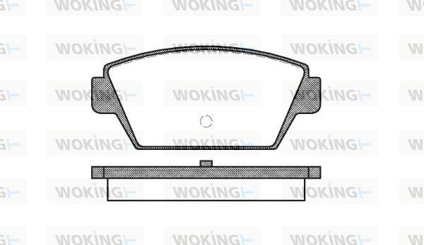 Woking P3153.00 - Bremžu uzliku kompl., Disku bremzes ps1.lv