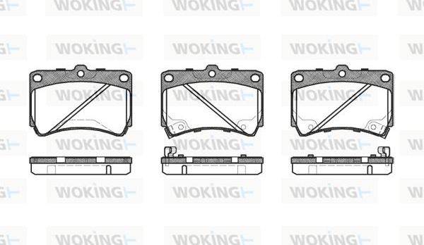 Woking P3123.42 - Bremžu uzliku kompl., Disku bremzes ps1.lv