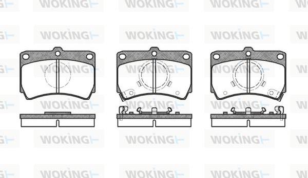 Woking P3123.02 - Bremžu uzliku kompl., Disku bremzes ps1.lv