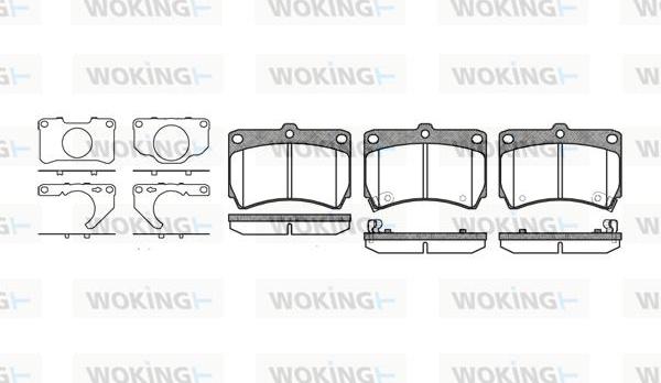 Woking P3123.32 - Bremžu uzliku kompl., Disku bremzes ps1.lv