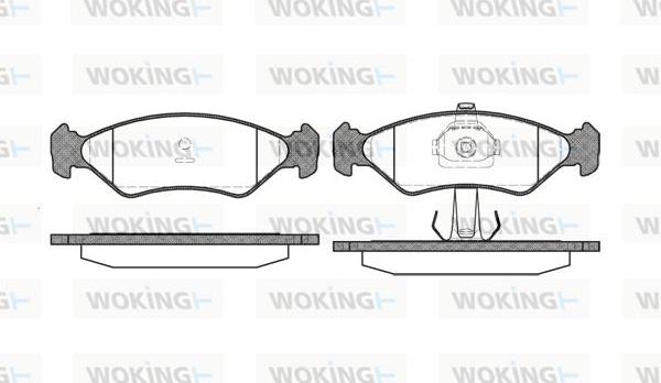 Woking P3853.20 - Bremžu uzliku kompl., Disku bremzes ps1.lv