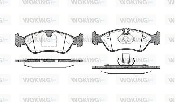 Woking P3863.50 - Bremžu uzliku kompl., Disku bremzes ps1.lv