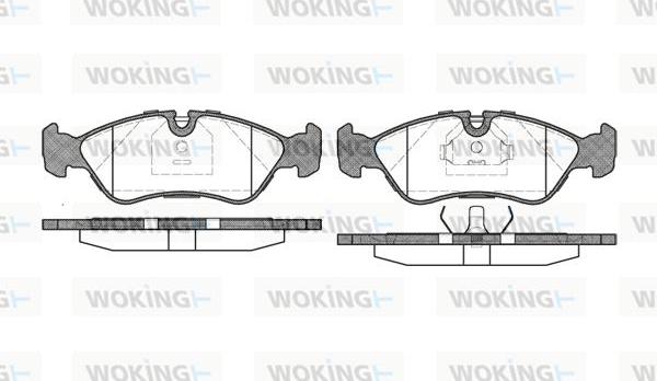 Woking P3863.20 - Bremžu uzliku kompl., Disku bremzes ps1.lv