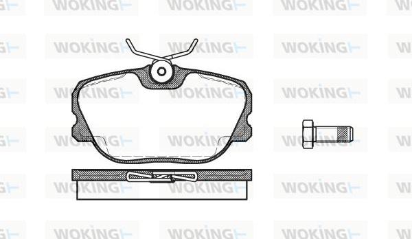 Woking P3803.00 - Bremžu uzliku kompl., Disku bremzes ps1.lv