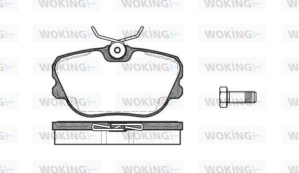 Woking P3803.10 - Bremžu uzliku kompl., Disku bremzes ps1.lv