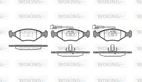 Woking P3813.32 - Bremžu uzliku kompl., Disku bremzes ps1.lv