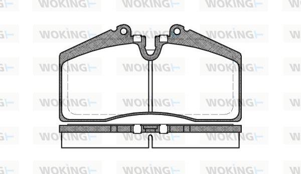 Woking P3883.00 - Bremžu uzliku kompl., Disku bremzes ps1.lv