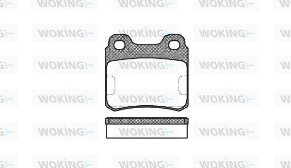 Woking P3823.00 - Bremžu uzliku kompl., Disku bremzes ps1.lv