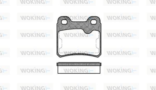 Woking P3823.10 - Bremžu uzliku kompl., Disku bremzes ps1.lv