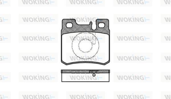 Woking P3823.20 - Bremžu uzliku kompl., Disku bremzes ps1.lv