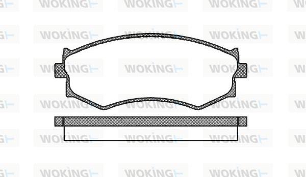 Woking P3873.00 - Bremžu uzliku kompl., Disku bremzes ps1.lv