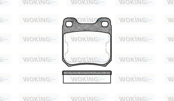 Woking P3393.50 - Bremžu uzliku kompl., Disku bremzes ps1.lv