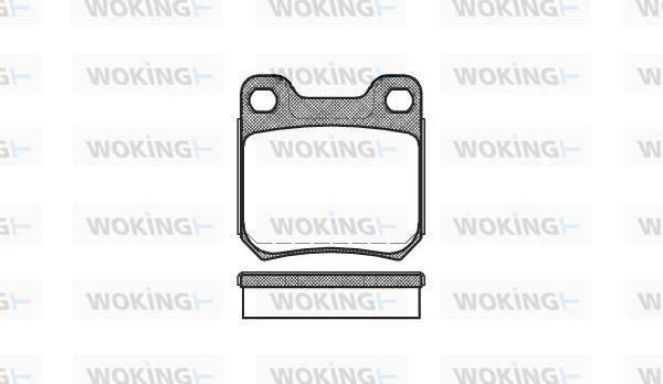 Woking P3393.60 - Bremžu uzliku kompl., Disku bremzes ps1.lv