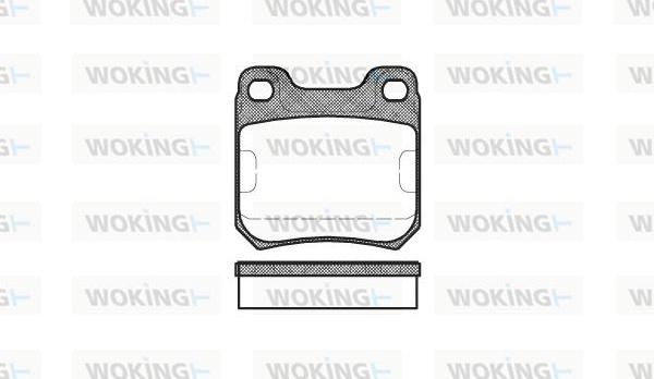 Woking P3393.00 - Bremžu uzliku kompl., Disku bremzes ps1.lv