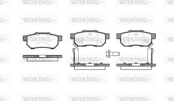 Woking P3333.52 - Bremžu uzliku kompl., Disku bremzes ps1.lv