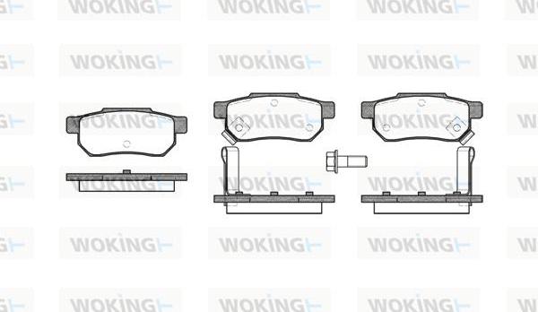 Woking P3333.02 - Bremžu uzliku kompl., Disku bremzes ps1.lv