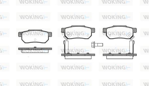 Woking P3333.12 - Bremžu uzliku kompl., Disku bremzes ps1.lv