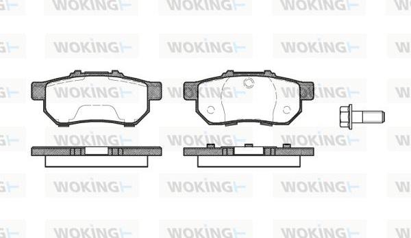 Woking P3333.20 - Bremžu uzliku kompl., Disku bremzes ps1.lv