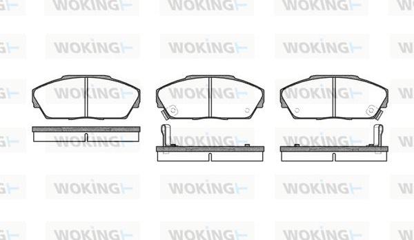 Woking P3373.02 - Bremžu uzliku kompl., Disku bremzes ps1.lv