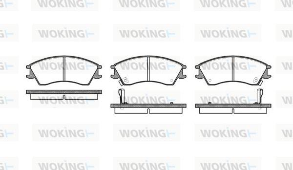 Woking P3243.12 - Bremžu uzliku kompl., Disku bremzes ps1.lv