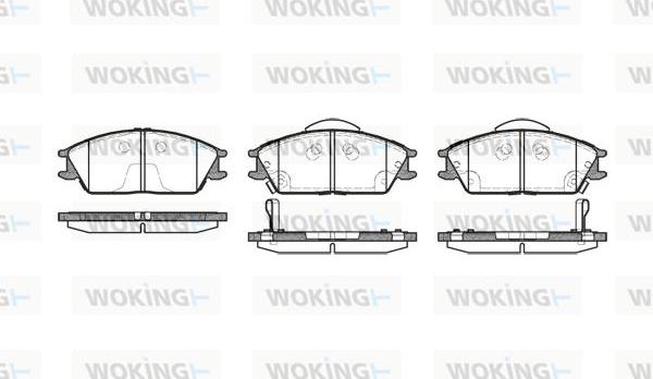 Woking P3243.22 - Bremžu uzliku kompl., Disku bremzes ps1.lv