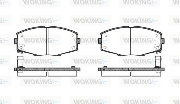 Woking P3253.04 - Bremžu uzliku kompl., Disku bremzes ps1.lv