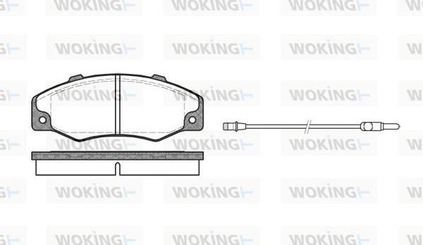 Woking P3203.02 - Bremžu uzliku kompl., Disku bremzes ps1.lv