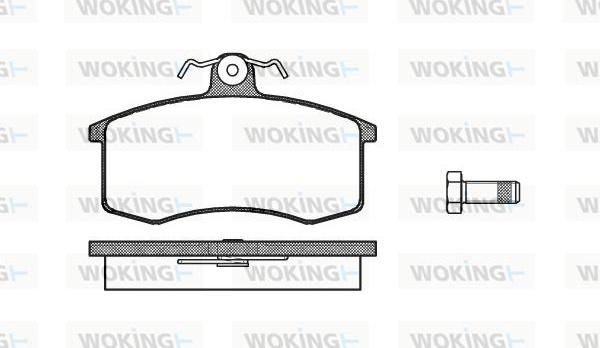 Woking P3213.00 - Bremžu uzliku kompl., Disku bremzes ps1.lv