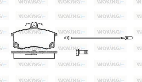 Woking P3213.02 - Bremžu uzliku kompl., Disku bremzes ps1.lv