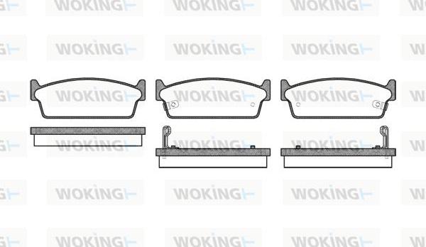 Woking P3273.02 - Bremžu uzliku kompl., Disku bremzes ps1.lv