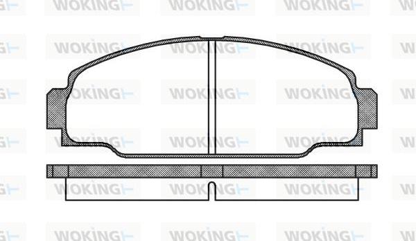 Woking P3743.00 - Bremžu uzliku kompl., Disku bremzes ps1.lv