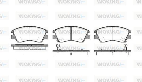 Woking P3753.02 - Bremžu uzliku kompl., Disku bremzes ps1.lv