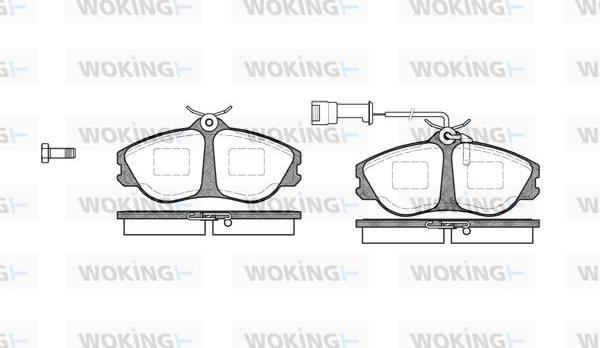 Woking P3763.02 - Bremžu uzliku kompl., Disku bremzes ps1.lv